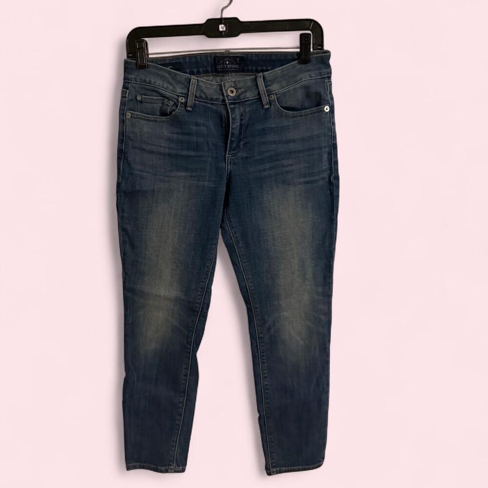 Lucky Brand jeans womens 2/26 blue denim lolita capri skinny cropped